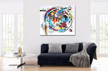 Hand painted modern art buy living room - Abstract 1384
